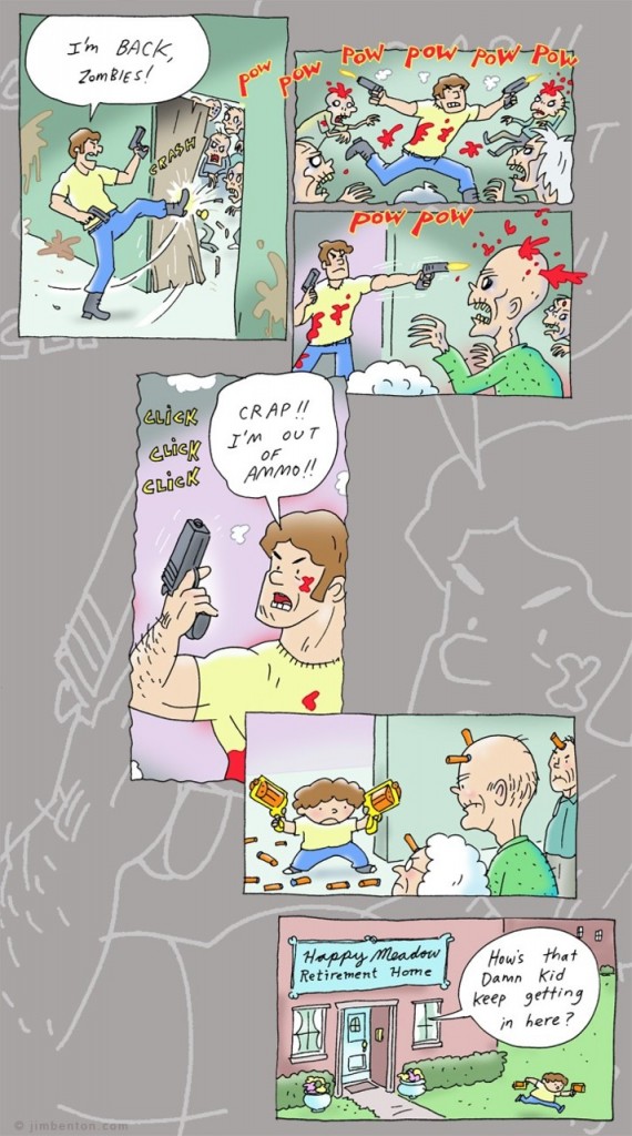 Ataque zombi en el asilo