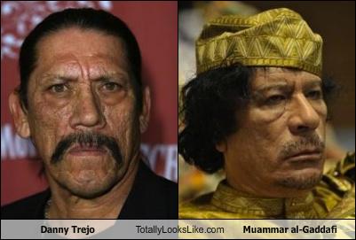 Parecido razonable entre danny trejo y Muammar al-Gaddafi